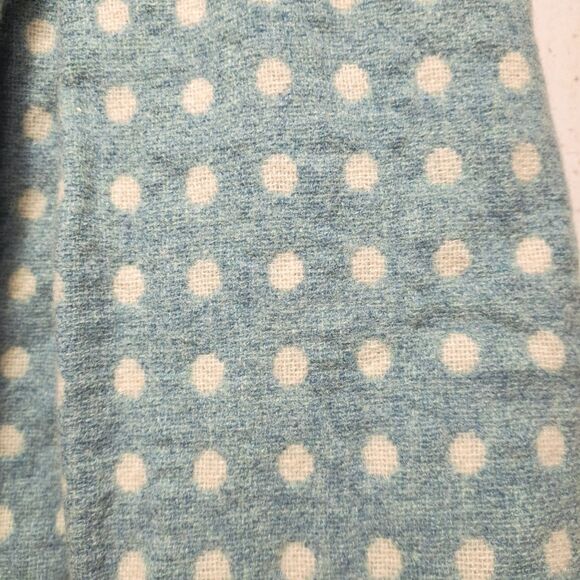 Tocca Girls Wool Party Dress Size 6 Blue w/ White Polka Dot Cotton Lined NWOT - Picture 10 of 12